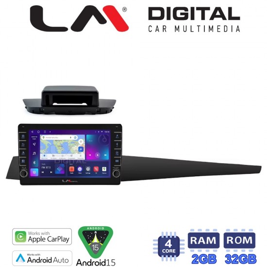 LM Digital - LM ZG4348 GPS Οθόνη OEM Multimedia Αυτοκινήτου για Renault Laguna 3 2008 > 2015 (CarPlay/AndroidAuto/BT/GPS/WIFI/GPRS)