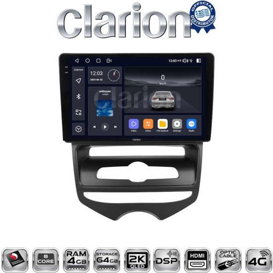 CLARION GL74646A Οθόνη OEM Multimedia Αυτοκινήτου για Hyundai ix20 2012 > 2015 (CarPlay/AndroidAuto/BT/GPS/WIFI/GPRS)