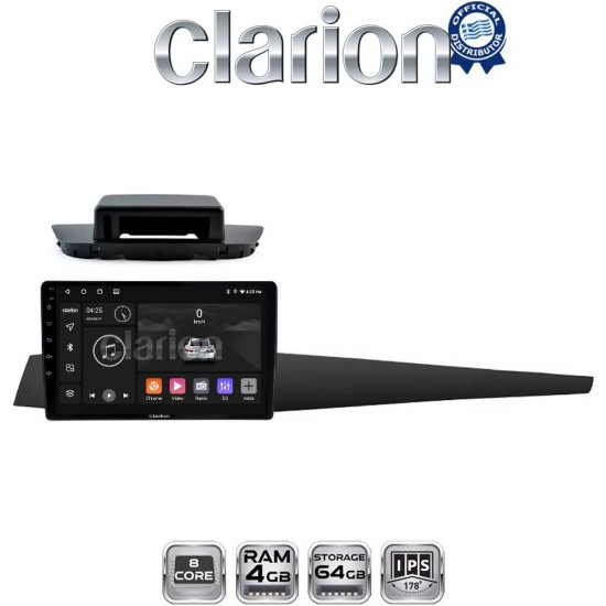 CLARION GL52348 Οθόνη OEM Multimedia Αυτοκινήτου για 10 (CarPlay/AndroidAuto/BT/GPS/WIFI)