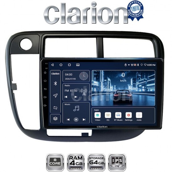 CLARION GL52377 Οθόνη OEM Multimedia Αυτοκινήτου για 9 (CarPlay/AndroidAuto/BT/GPS/WIFI)