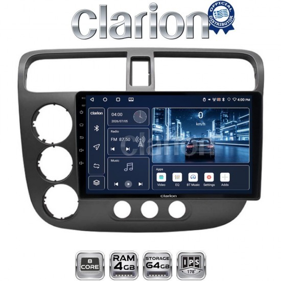 CLARION GL52373 Οθόνη OEM Multimedia Αυτοκινήτου για 9 (CarPlay/AndroidAuto/BT/GPS/WIFI)