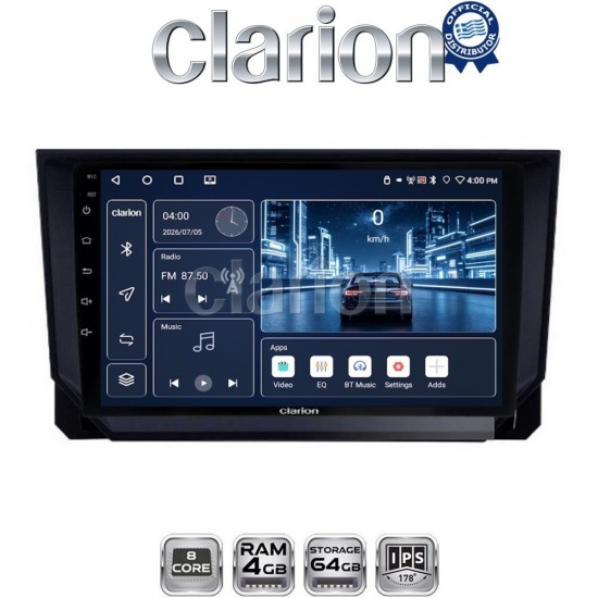 CLARION GL52391 Οθόνη OEM Multimedia Αυτοκινήτου για 9 (CarPlay/AndroidAuto/BT/GPS/WIFI)