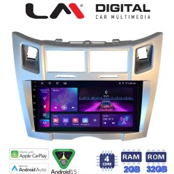 LM Digital - LM ZA4085S GPS Οθόνη OEM Multimedia Αυτοκινήτου για Toyota Yaris 2006 > 2011 (CarPlay/AndroidAuto/BT/GPS/WIFI)