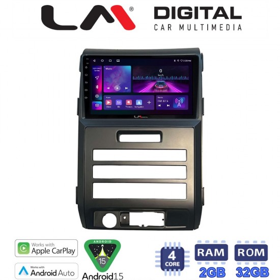 LM Digital - LM ZA4964 GPS Οθόνη OEM Multimedia Αυτοκινήτου για Ford F150 2009 > 2014 (CarPlay/AndroidAuto/BT/GPS/WIFI)
