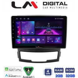 LM Digital - LM ZA4841 GPS Οθόνη OEM Multimedia Αυτοκινήτου για Ssangyong Korando 2010 > 2013 (CarPlay/AndroidAuto/BT/GPS/WIFI)