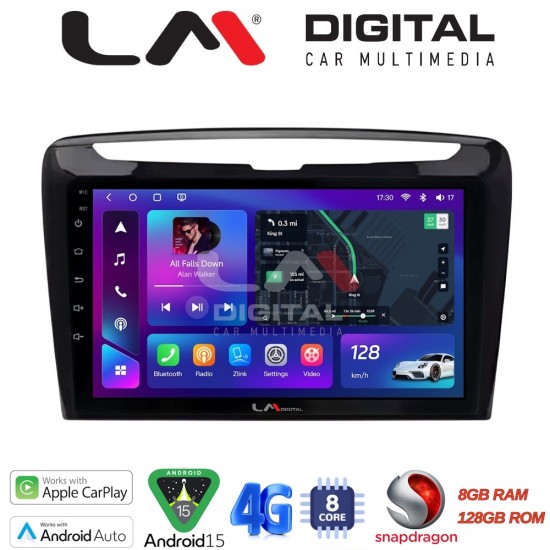 LM Digital - LM ZT8612 GPS Οθόνη OEM Multimedia Αυτοκινήτου για Lancia Ypsilon 2011 > 2024 (CarPlay/AndroidAuto/BT/GPS/WIFI/GPRS)