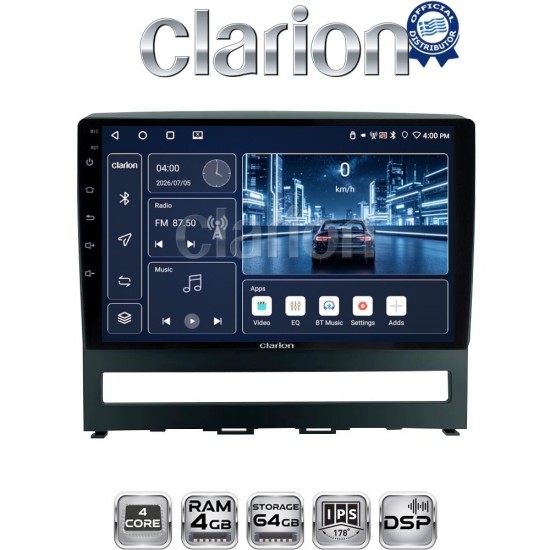 CLARION GL32008 Οθόνη OEM Multimedia Αυτοκινήτου για Fiat Albea - Palio - Idea 2004 > 2012 (CarPlay/AndroidAuto/BT/GPS/WIFI/GPRS)