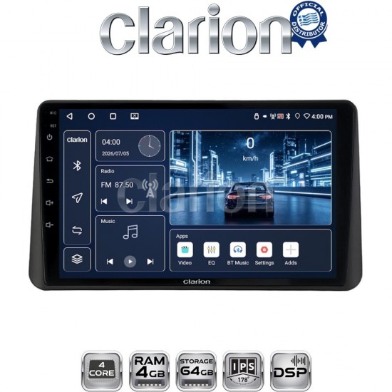 CLARION GL32535 Οθόνη OEM Multimedia Αυτοκινήτου για Dacia Duster 2024 > 2026 (CarPlay/AndroidAuto/BT/GPS/WIFI/GPRS)