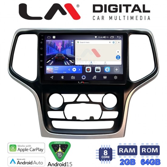 LM Digital - LM ZW8534A GPS Οθόνη OEM Multimedia Αυτοκινήτου για Jeep Grand Cherokee 2014 > 2019 (CarPlay/AndroidAuto/BT/GPS/WIFI)