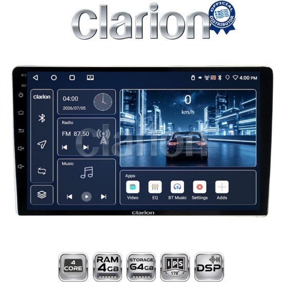 CLARION GL32566B Οθόνη OEM Multimedia Αυτοκινήτου για Toyota ProAce 2013 > 2016 Citroen C2 2003 > 2009 Citroen C3 2001 > 2010 Citroen Jumpy 2007 > 2016 Citroen Berlingo 2008 > 2019 Peugeot 307 2001 > 2008 Peugeot Expert 2008 > 2016 Pe