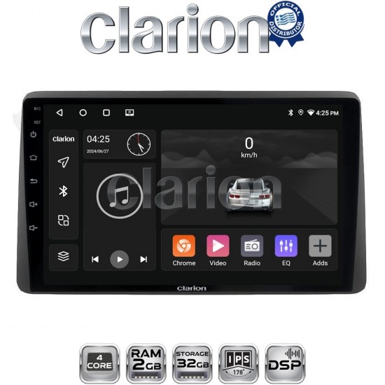 CLARION GL31434B Οθόνη OEM Multimedia Αυτοκινήτου για Dacia Duster 2019 (CarPlay/AndroidAuto/BT/GPS/WIFI)