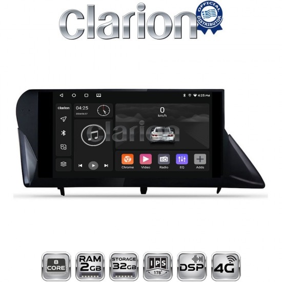 CLARION GL71800H Οθόνη OEM Multimedia Αυτοκινήτου για LEXUS RX 2009 > 2014 (CarPlay/AndroidAuto/BT/GPS/WIFI)