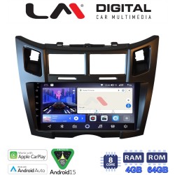 LM Digital - LM ZK8085B GPS Οθόνη OEM Multimedia Αυτοκινήτου για Toyota Yaris 2006 > 2011 (CarPlay/AndroidAuto/BT/GPS/WIFI)