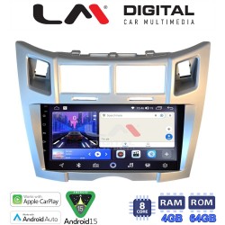 LM Digital - LM ZK8085S GPS Οθόνη OEM Multimedia Αυτοκινήτου για Toyota Yaris 2006 > 2011 (CarPlay/AndroidAuto/BT/GPS/WIFI)