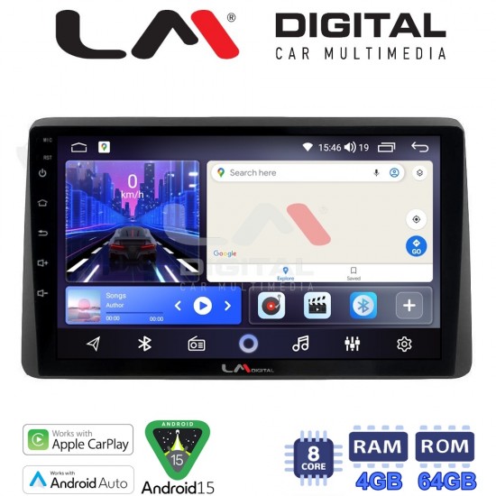 LM Digital - LM ZK8434B GPS Οθόνη OEM Multimedia Αυτοκινήτου για Dacia Duster 2019 (CarPlay/AndroidAuto/BT/GPS/WIFI)