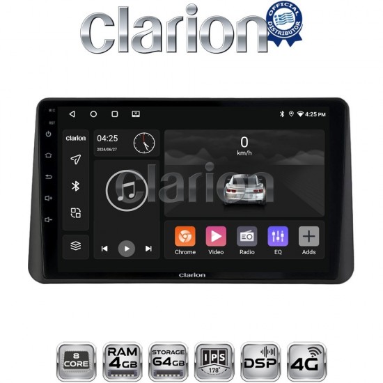 CLARION GL72535 Οθόνη OEM Multimedia Αυτοκινήτου για Dacia Duster 2024 > 2026 (CarPlay/AndroidAuto/BT/GPS/WIFI/GPRS)