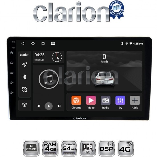 CLARION GL72566B Οθόνη OEM Multimedia Αυτοκινήτου για Toyota ProAce 2013 > 2016 Citroen C2 2003 > 2009 Citroen C3 2001 > 2010 Citroen Jumpy 2007 > 2016 Citroen Berlingo 2008 > 2019 Peugeot 307 2001 > 2008 Peugeot Expert 2008 > 2016 Pe