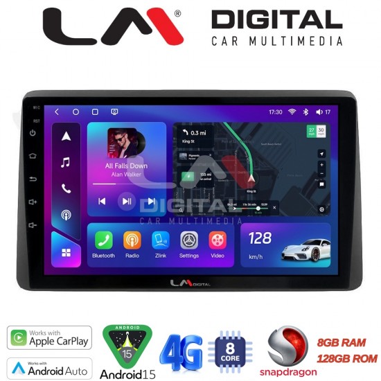 LM Digital - LM ZT8434B GPS Οθόνη OEM Multimedia Αυτοκινήτου για Dacia Duster 2019 (CarPlay/AndroidAuto/BT/GPS/WIFI/GPRS)