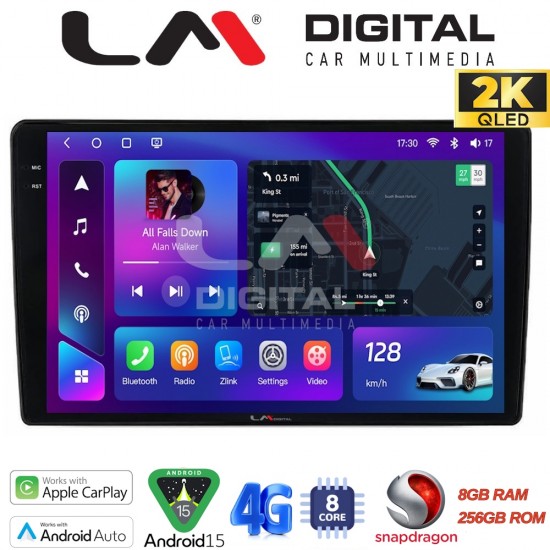 LM Digital - LM ZQ8592 GPS Οθόνη OEM Multimedia Αυτοκινήτου για Fiat Panda 2003 > 2012 (CarPlay/AndroidAuto/BT/GPS/WIFI/GPRS)