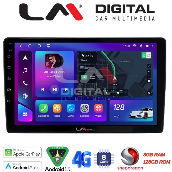 LM Digital - LM ZT8592 GPS Οθόνη OEM Multimedia Αυτοκινήτου για Fiat Panda 2003 > 2012 (CarPlay/AndroidAuto/BT/GPS/WIFI/GPRS)