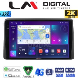 LM Digital - LM ZD8434B GPS Οθόνη OEM Multimedia Αυτοκινήτου για Dacia Duster 2019 (CarPlay/AndroidAuto/BT/GPS/WIFI/GPRS)