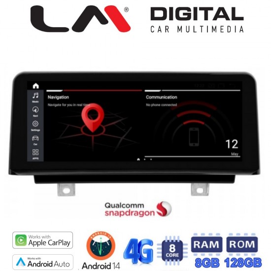 LM Digital - LM JFK350 A8 NBT Οθόνη OEM Multimedia Αυτοκινήτου για BMW S.3 (F30/F31/F34/F35 (2013-2016) & Series 4 - F32/F33/F36 (2013-2016) με εργοστασιακό σύστημα NBT (CarPlay/AndroidAuto/BT/GPS/WIFI/GPRS)