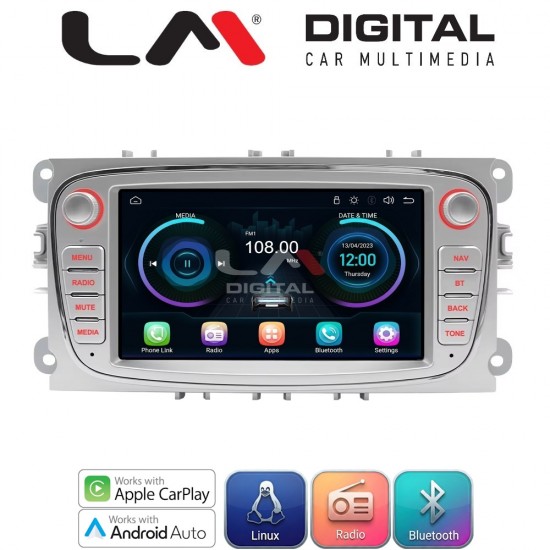 LM Digital - LM LX003 Οθόνη OEM Multimedia Αυτοκινήτου για Ford Focus 2007 > 2013 Galaxy 2007 > 2013 Mondeo 2007 > 2013 S-Max 2007 > 2013 (CarPlay/AndroidAuto/BT/WIFI) Linux OS