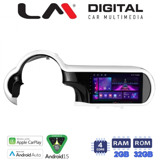 LM Digital - LM ZA4184 GPS Οθόνη OEM Multimedia Αυτοκινήτου για Renault Twingo 2014 > 2024 (CarPlay/AndroidAuto/BT/GPS/WIFI)