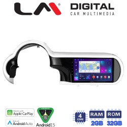 LM Digital - LM ZN4184 GPS Οθόνη OEM Multimedia Αυτοκινήτου για Renault Twingo 2014 > 2024 (CarPlay/AndroidAuto/BT/GPS/WIFI/GPRS)