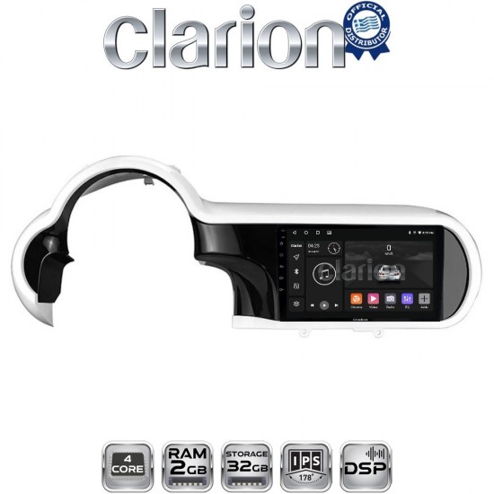 CLARION GL31184 Οθόνη OEM Multimedia Αυτοκινήτου για Renault Twingo 2014 > 2024 (CarPlay/AndroidAuto/BT/GPS/WIFI)