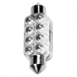 ΛΑΜΠΑΚΙ ΠΛΑΦΟΝΙΕΡΑΣ 8 LED 13x44mm ΚΟΚΚΙΝΟ
