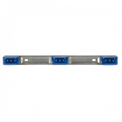 ΜΕΤΑΛΛΙΚΗ ΜΠΑΡΑ ΜΕ 3 ΦΩΤΑ LED 24V
