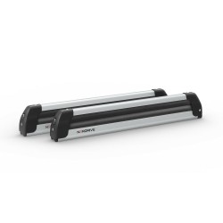 Nordrive - Βάση Σκι Οροφής Pro‑Slider EVO PS‑60 Silver σε Ασημί Χρώμα με Αντικλεπτικό Σύστημα και Συρόμενη Λειτουργία σε Διαστάσεις 800x50x135 mm για 6 ζευγάρια σκι ή 4 snowboard - 1 τεμ. (N40000)