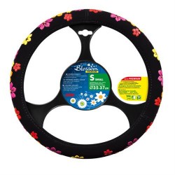 Lampa Κάλυμμα Τιμονιού Αυτοκινήτου Blossom Άοσμο 35-37εκ. Άοσμο Βελούδινο με PU λουλούδια Πολύχρωμο - 1 τεμ. (L3312.5)