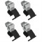 CLAMP KIT ΑΚΡΑ (ΠΟΔΙΑ) ΓΙΑ ΜΠΑΡΕΣ SNAP STEEL ΚΑΙ SNAP ALU K-1 NORDRIVE - 4 TEM.