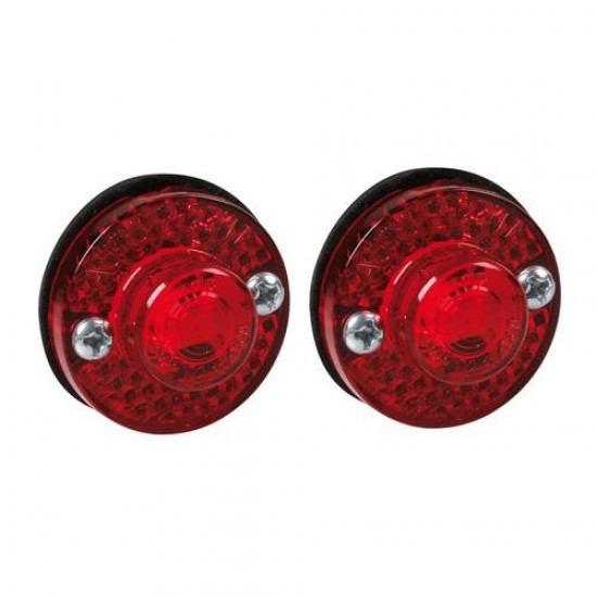 Φώτα Ογκου Φορτηγού 24V 1 Led 2τεμ Κόκκινα R-14