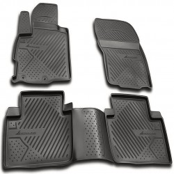 ΠΑΤΑΚΙΑ ΣΕ ΣΚΑΦΗ TPE ΛΑΣΤΙΧΟ ΓΙΑ CITROEN C-CROSSER 06/2007-2013  ΣΕ ΑΝΘΡΑΚΙ ΣΚΟΥΡΟ ΓΚΡΙ ΧΡΩΜΑ NOVLINE - 4 ΤΕΜ.