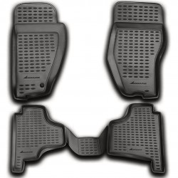ΠΑΤΑΚΙΑ ΣΕ ΣΚΑΦΗ TPE ΛΑΣΤΙΧΟ ΓΙΑ DODGE NITRO 07/2007+  ΣΕ ΑΝΘΡΑΚΙ ΣΚΟΥΡΟ ΓΚΡΙ ΧΡΩΜΑ NOVLINE - 4 ΤΕΜ.