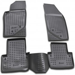 ΠΑΤΑΚΙΑ ΣΕ ΣΚΑΦΗ TPE ΛΑΣΤΙΧΟ ΓΙΑ VOLVO S60 10/2000-08/2010  ΣΕ ΑΝΘΡΑΚΙ ΣΚΟΥΡΟ ΓΚΡΙ ΧΡΩΜΑ NOVLINE - 4 ΤΕΜ.