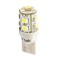 T10 W5W 12V W2,1x9,5d LED 9xSMD3528 ΛΕΥΚΟ (ΚΑΡΦΩΤΟ ΑΚΑΛΥΚΟ) BLISTER 2ΤΕΜ. M-TECH