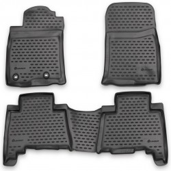 ΠΑΤΑΚΙΑ ΣΕ ΣΚΑΦΗ TPE ΛΑΣΤΙΧΟ ΓΙΑ TOYOTA LANDCRUISER 150 2013-2015  ΣΕ ΑΝΘΡΑΚΙ ΣΚΟΥΡΟ ΓΚΡΙ ΧΡΩΜΑ NOVLINE - 4 ΤΕΜ.
