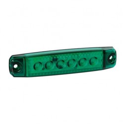 ΦΩΣ ΟΓΚΟΥ 6LED ΠΡΑΣΙΝΟ 12/24V 96mm ΑΔΙΑΒΡΟΧΟ 1ΤΕΜ.