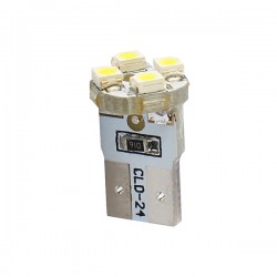 T10 W5W 12V W2,1x9,5d LED 4xSMD3528 ΛΕΥΚΟ (ΚΑΡΦΩΤΟ ΑΚΑΛΥΚΟ) 1ΤΕΜ. M-TECH