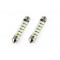 Amio - Λαμπάκια Πλαφονιέρας LED 18SMD Standard Festoon τύπου C5W τάση λειτουργίας 12V απόδοσης 0.7W μήκος 41mm χρώμα λευκό για Επιβατικά Αυτοκίνητα - 2 τεμ. (01092/AM)
