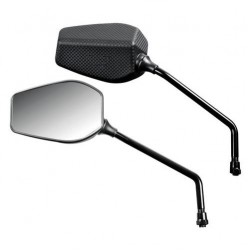 ΚΑΘΡΕΠΤΕΣ ΜΟΤΟ FENDER M10x1,25 ΜΑΥΡΟΙ/CARBON 2 ΤΕΜ.