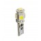 T10 W5W 12V W2,1x9,5d LED 5xSMD5050 ΛΕΥΚΟ (ΚΑΡΦΩΤΟ CAN-BUS) 1ΤΕΜ. M-TECH