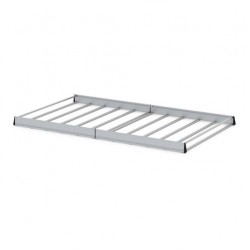 ΣΧΑΡΑ ΟΡΟΦΗΣ KARGO RACK 340x145cm ΣΙΔΕΡΕΝΙΑ ΜΕ ΠΛΑΙΝΑ ΠΡΟΦΙΛ ΑΛΟΥΜΙΝΙΟΥ