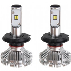 Amio - Λαμπτήρες SX SERIES τύπου H4 τάση λειτουργίας 6/12V απόδοσης 40W 6000K 3200lm με ενσωματωμένη ψύκτρα για Επιβατικά Αυτοκίνητα και Μοτοσυκλέτες - 2 τεμ. (01062/AM)
