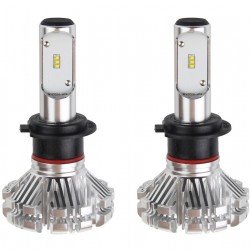 Amio - Λαμπτήρες SX SERIES τύπου H7 τάση λειτουργίας 6/12V απόδοσης 40W 6000K 3200lm με ενσωματωμένη ψύκτρα για Επιβατικά Αυτοκίνητα και Μοτοσυκλέτες - 2 τεμ. (01063/AM)