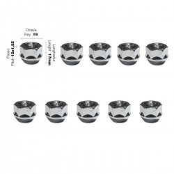 Simoni Racing - ΠΑΞΙΜΑΔΙ ΚΩΝΙΚΟ 12χ1,25 (17mm) (19) 10ΤΕΜ.
